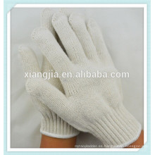 Guantes de algodón hechos punto 2014 con precio al por mayor, guantes de algodón hechos punto blancos para los niños